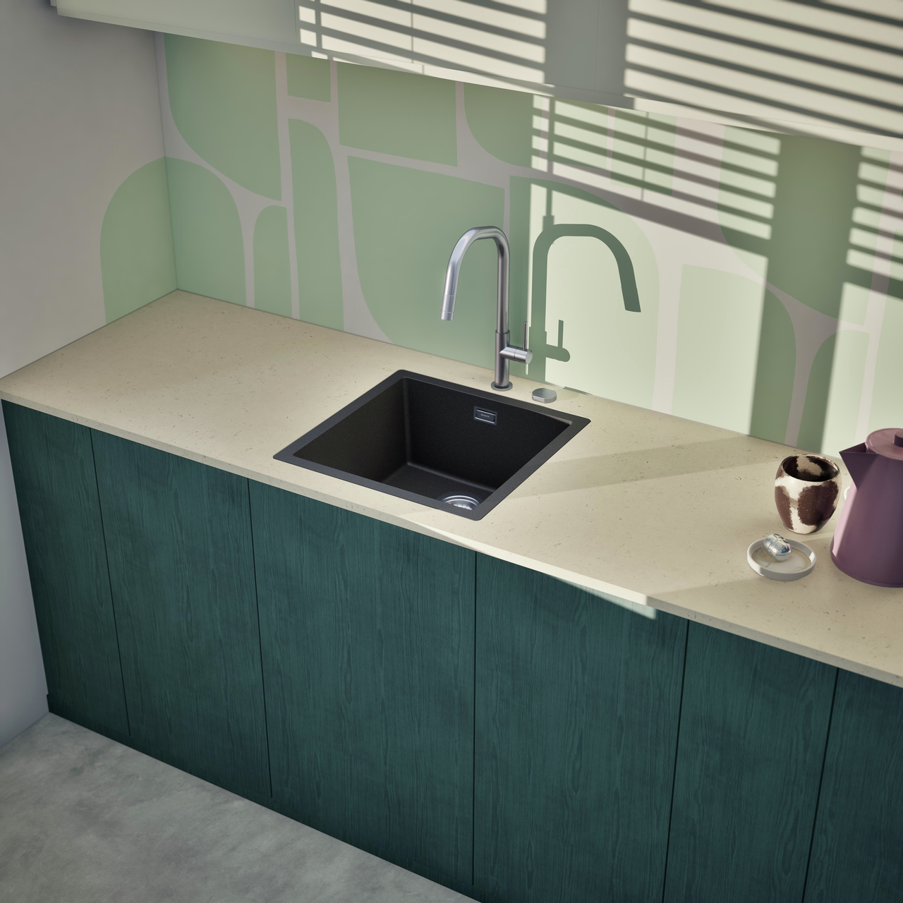 Dřez FORMHAUS D-100LS NERO